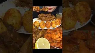 EATING SPICY CHICKEN FEET 🤤🔥||CHICKEN CURRY||EGG CURRY #ytshorts #mukbang #asmreating