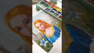 Painting Princess Zelda | Himi Gouache Art Process | Breath of the Wild Tears of the Kingdom Fanart