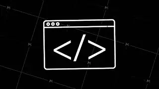 Web developer, design, programming. Laptop screen code. Motion graphics.