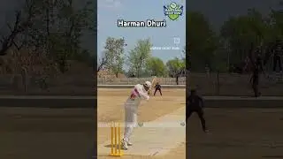 Helicopter Shot 🚁 | Harman Dhuri | #coscocricketpunjab #shorts