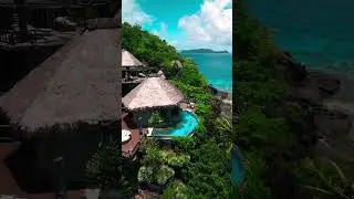 Jungle dips above the treetops in Fiji 🌴 #fiji #influencer #travel