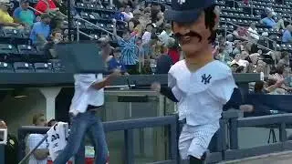 Diamond Dallas Page's Chair Shot to SWB RailRiders Mascot 8-3-18