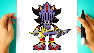 How to DRAW SIR LANCELOT SHADOW step by step - Shadow the Hedgehog