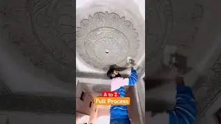 cement ka phool design kaise banaen // सीमेंट रेत मिक्स प्लास्टर फूल बनाने का तरीका #shorts #art