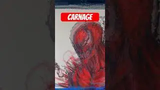#carnage #mcu #marvel #comics #comicart #art #painting #villain #fanart #symbiote #myart #artist
