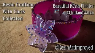 Beautiful Resin Planter #resinart #resindemolding #christmasideas