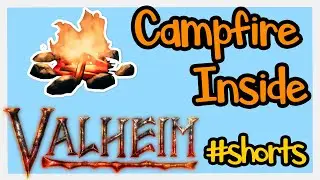 How to Build an Indoor Fireplace in Valheim #shorts