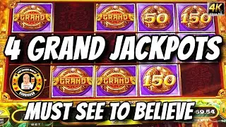 4 GRAND JACKPOT'S - Must See To Believe