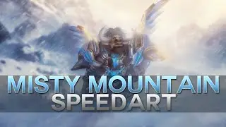 Misty mountain wallpaper