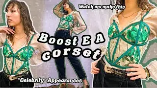 I made a bustier corset. // Sewing vlog