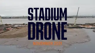 NEW EVERTON STADIUM LATEST | DRONE FOOTAGE OF INFILL PROGRESS AT BRAMLEY-MOORE DOCK