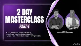 CMA USA MASTERCLASS: Day One - Part 1 | Astra School