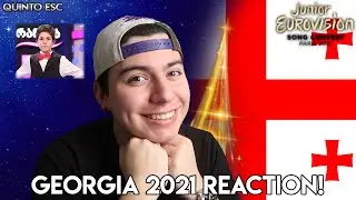 Nikoloz Kajaia - Let's Count The Smiles Reaction - Junior Eurovision 2021(Georgia) - Quinto ESC