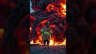 #firefightercat  #epiccats #explosion  #action #aivideo #cats  #herocats  #michaelbay