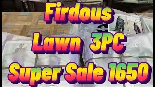 Firdous Lawn 3pc Sale 2022/Firdous Summer Collection/Super Wholesale