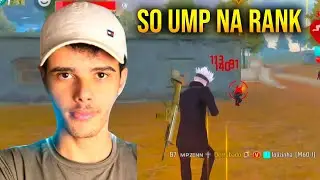 MARECHAL JOGOU SO COM UMA UMP NA RANK! SO FULL VERMELHO - FREE FIRE