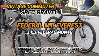 Vintage Commuter Spec Gravel ‼️ Federal Mt. Everest a.k.a Monte by Tustelo.Bike 🔥