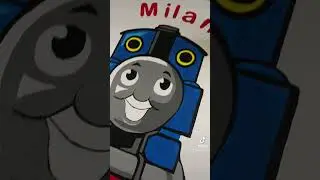 Thomas de trein schilderij voor Milan