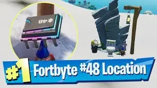 Fortnite Fortbyte #48 Location - Accessible By Using Vox Pickaxe To Smash Gnome Mountain Top Throne