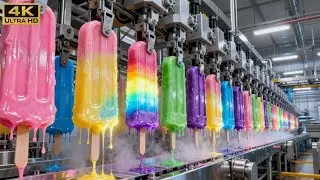 Inside a Modern ice cream Factory:From Raw ingredients to Frozen Prefection-Full Process