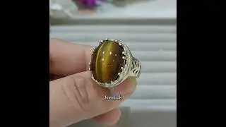 Tiger Eye Ring Pure Silver