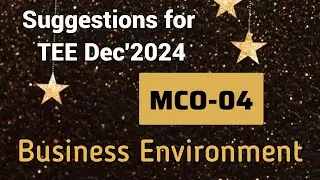 MCO-04 | SUGGESTIONS FOR TEE DEC'2024 |