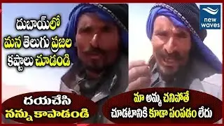 దయచేసి నన్ను కాపాడండి | Dubai Telugu Peoples Problam | New Waves