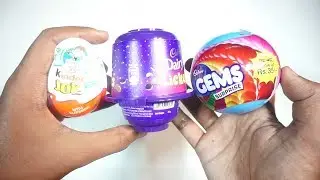 Kinder Joy vs Lickables vs Gems Surprise Ball