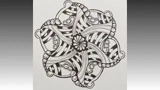Zendala// Zentangle Pattern// Tangle Pattern Art Easy