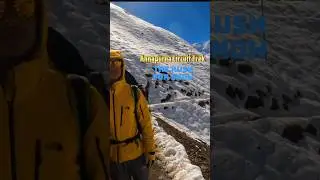 Annapurna Circuit Trek the rush for snow
