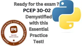 PCEP Python 30-02 Practice Questions 2024 | Exam Questions.