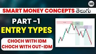 Entry Types In SMC | CHoCH With Inducement Entry Strategy | SMC IN TELUGU