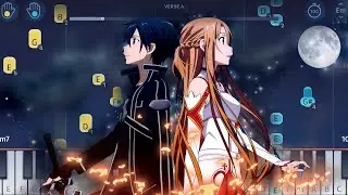 Sword Art Online - Crossing Field - EASY Piano Tutorial