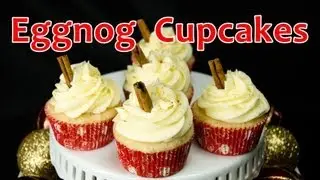 How to Make Eggnog Christmas Cupcakes from Cookies Cupcakes and Cardio