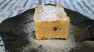Budinca din paste cu branza  si stafide | Pasta with cheese and raisins