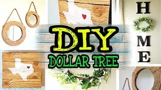 DIY Farmhouse Home Decor / DIY Dollar Tree