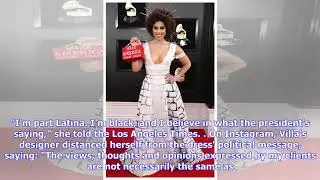 Grammys 2019: Joy Villa dresses as Trump's border wall on red carpet