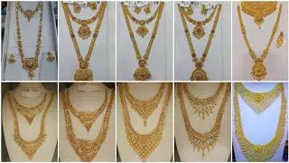 gold necklace  designs pictures new model 2025||gold haram designs||gold long necklace designs