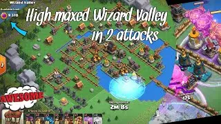 9.3K WizardValley Lv.5 finished with FREEZESPELL❄️OVERKILL🔥Clan Capital🎉(ClashOfClans)