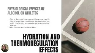 The Effects of Alcohol on Athletic Performance.