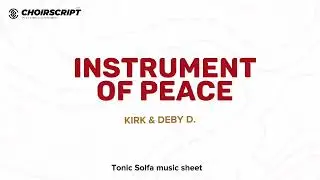 Instrument of Peace music solfa notation + lyrics