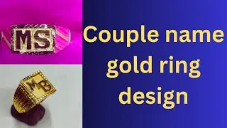 Now trending couple name gold ring design// couple gold ring designs