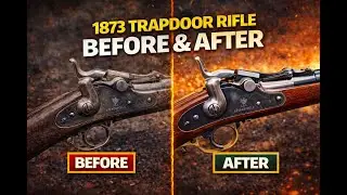 Saved another one! Antique 1873 Trapdoor Springfield Rifle Before and After Restoration
