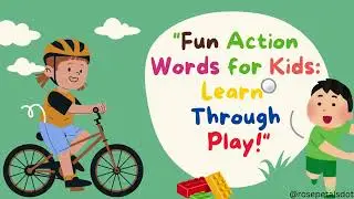 #A- Z Action word for #Kids Learn Through #play #english #fun 