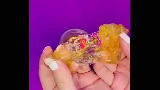 Unboxing and Playing with Bright Orange Slime | Long Relaxing Slime Video🍊🍑🏀