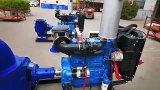 12 inch mixed flow pump with 4 cylinder diesel engine