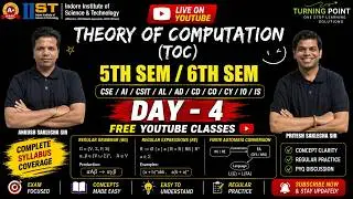 DAY 4 | Theory of Computation | TOC | Semester Series | RGPV and other University | Ankush Saklecha