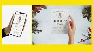 Holiday Party Invitation, Corporate Invitation, Corporate Party Invite, Work Party Invitation