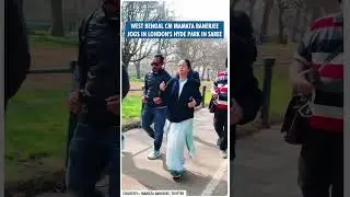 Mamata Banerjee in London | West Bengal CM Mamata Banerjee Jogs In London's Hyde Park In Saree | TMC