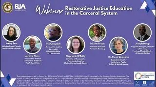 RJ Education in the Carceral System Webinar